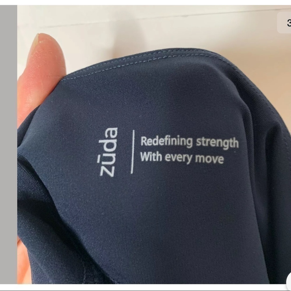 Zuda Womens Z Stretch Momentum Navy Leggings Small - Picture 5 of 9